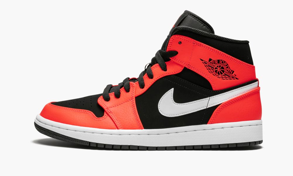 Nike Air Jordan 1 Mid "Infrared 23" Moški Čevlji Črne Rdeče Bele | Slovenija-2813706