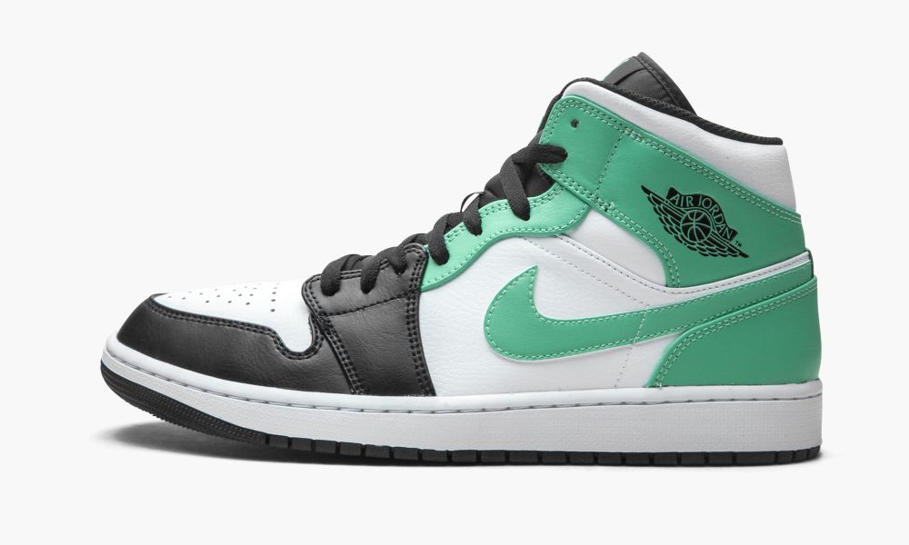 Nike Air Jordan 1 Mid "Island Green" Moški Čevlji Črne Bele Zelene | Slovenija-1860253