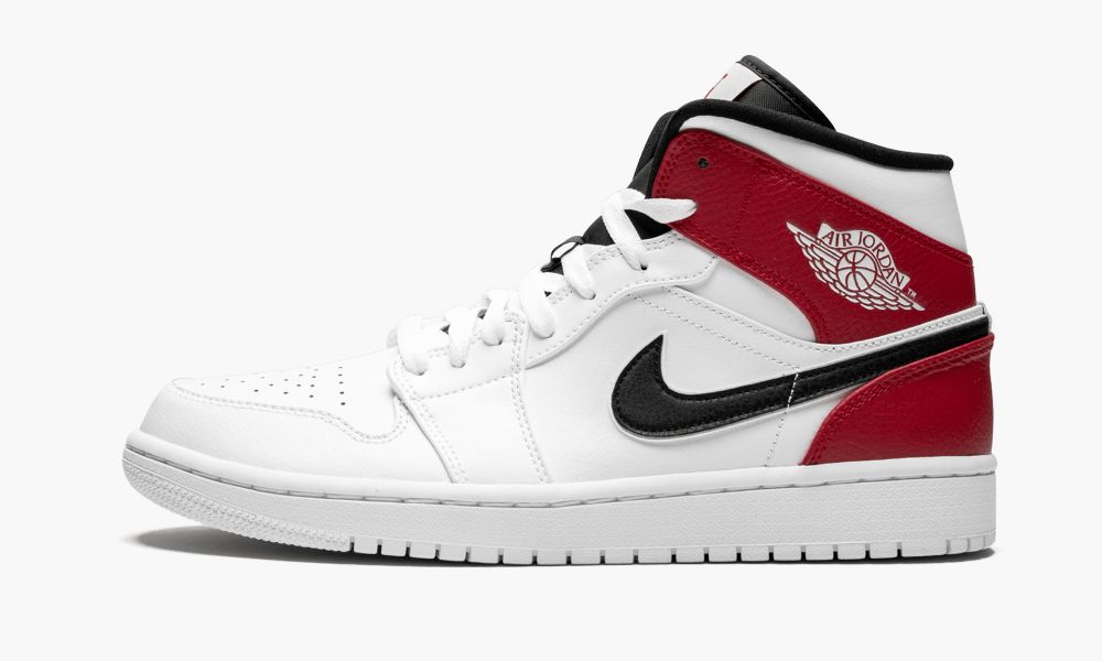 Nike Air Jordan 1 Mid Moški Čevlji Črne Rdeče Bele | Slovenija-5618742