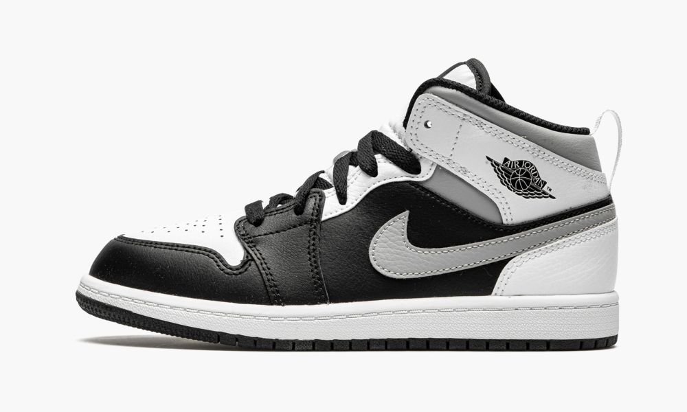 Nike Air Jordan 1 Mid PS "White Shadow" Otroški Čevlji Črne Sive | Slovenija-3502194