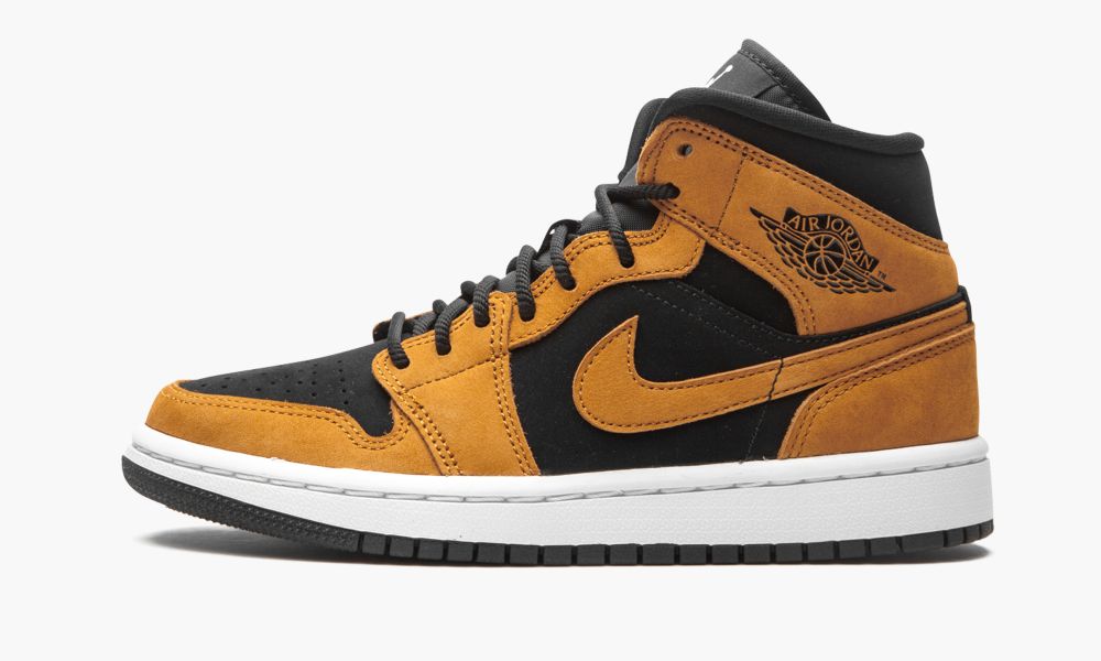 Nike Air Jordan 1 Mid SE "Desert Ochre" Ženske Čevlji Črne Rjave | Slovenija-9281065