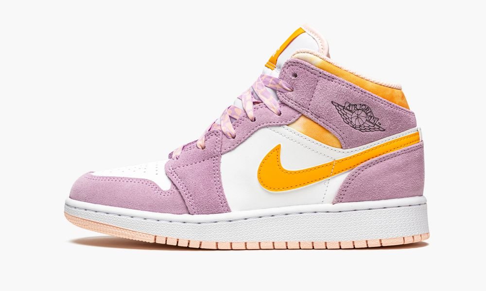 Nike Air Jordan 1 Mid SE GS "Arctic Pink" Otroški Čevlji Bele Roza Zlate | Slovenija-3245908