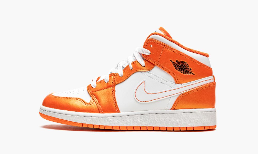 Nike Air Jordan 1 Mid SE GS "Electro Orange" Otroški Čevlji Bele Črne Oranžne Bele Oranžne | Slovenija-2734819