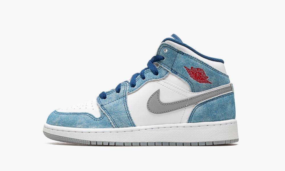 Nike Air Jordan 1 Mid SE GS "French Blue" Otroški Čevlji Bele Rdeče Modre Bele | Slovenija-4360578