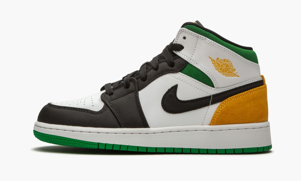 Nike Air Jordan 1 Mid SE (GS) "Laser Orange / Lucky Green" Otroški Čevlji Črne Bele Oranžne | Slovenija-3281940