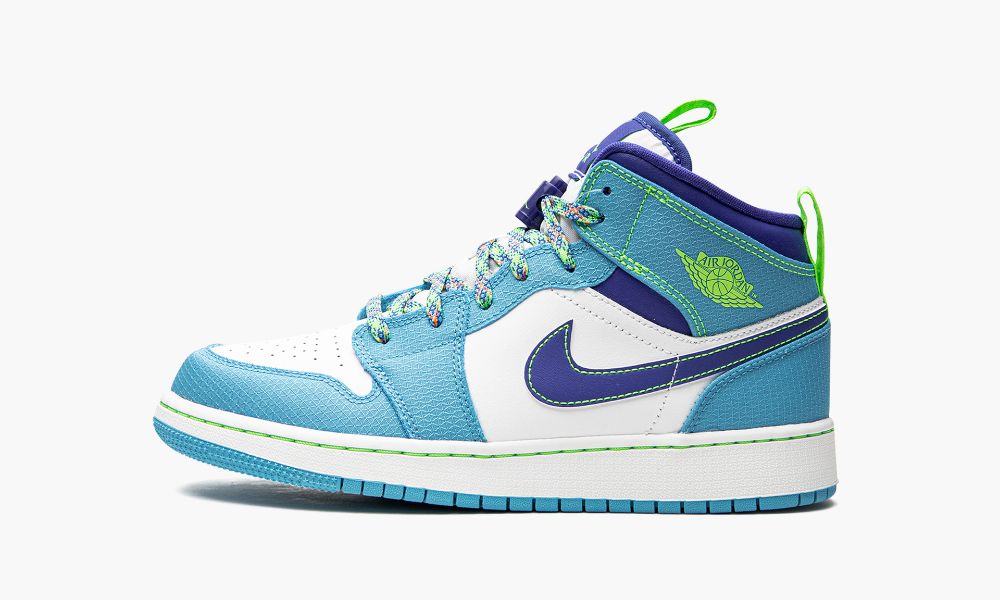 Nike Air Jordan 1 Mid SE GS "Sprite Blue" Otroški Čevlji Bele Modre | Slovenija-2670391