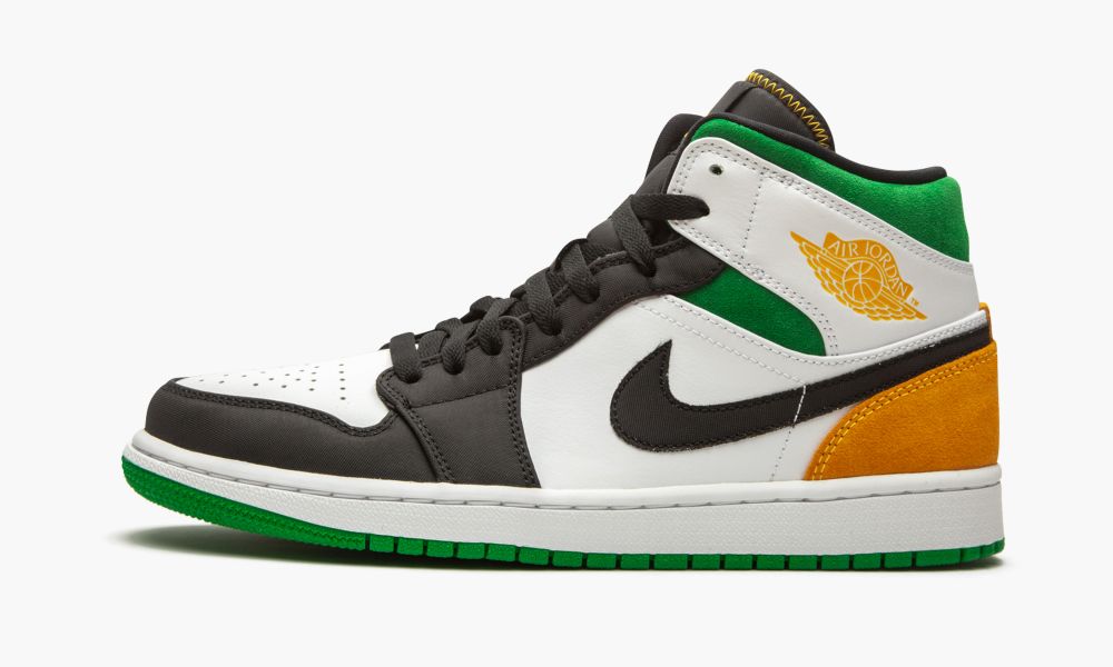 Nike Air Jordan 1 Mid SE "Oakland" Moški Čevlji Črne Bele Oranžne | Slovenija-2198057