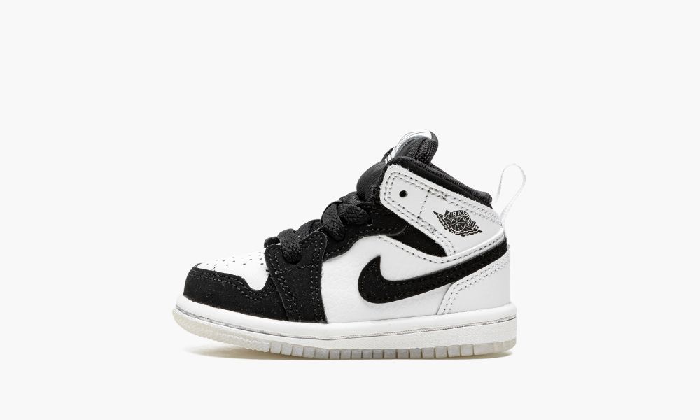 Nike Air Jordan 1 Mid SE (TD) "Diamond" Otroški Čevlji Večbarvni Črne Bele | Slovenija-9264875