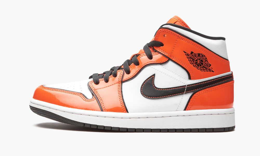 Nike Air Jordan 1 Mid SE "Turf Orange" Moški Čevlji Bele Črne Oranžne Bele Oranžne | Slovenija-4105823