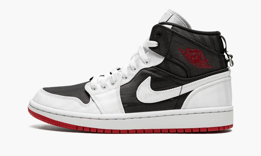 Nike Air Jordan 1 Mid SE UTL "White / Black / Gym Red" Ženske Čevlji Črne Rdeče Bele | Slovenija-2075643