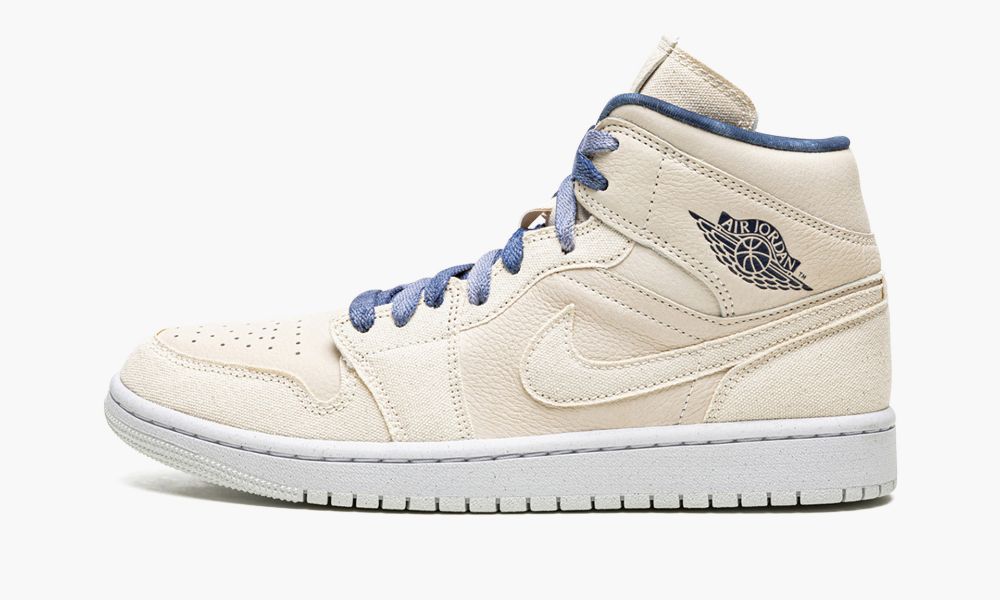 Nike Air Jordan 1 Mid "Sanddrift" Ženske Čevlji Temno Modre | Slovenija-3167429