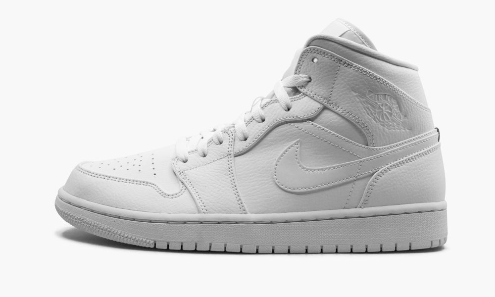 Nike Air Jordan 1 Mid "Triple White" Moški Čevlji Bele | Slovenija-2403659