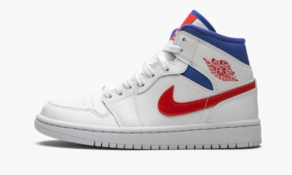 Nike Air Jordan 1 Mid "USA" Ženske Čevlji Rdeče Bele | Slovenija-5820649