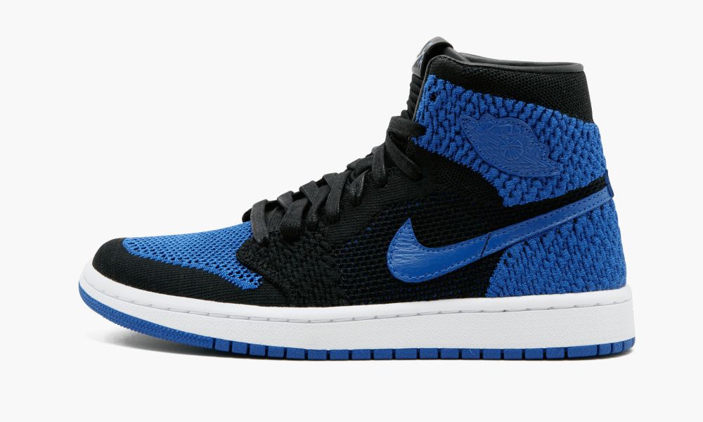 Nike Air Jordan 1 Ret Hi Flyknit BG Otroški Čevlji Črne Bele Modre Kraljevsko Modra | Slovenija-3875961