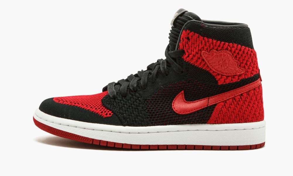 Nike Air Jordan 1 Ret Hi Flyknit BG Otroški Čevlji Črne Rdeče Bele | Slovenija-6290371