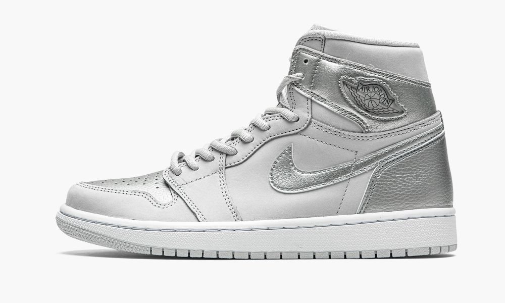 Nike Air Jordan 1 Retro High CO.JP "Metallic Silver" Moški Čevlji Bele Sive | Slovenija-0956842