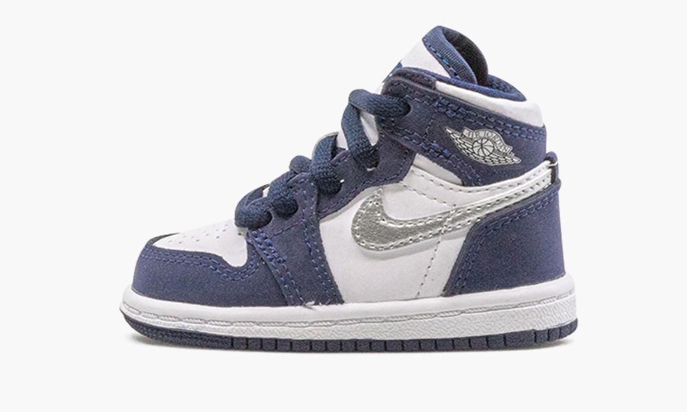 Nike Air Jordan 1 Retro High CO.JP "Midnight Navy" Otroški Čevlji Bele Modre Srebrne | Slovenija-4205691