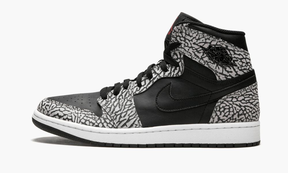 Nike Air Jordan 1 Retro High "Elephant Print" Moški Čevlji Črne Rdeče | Slovenija-5913264