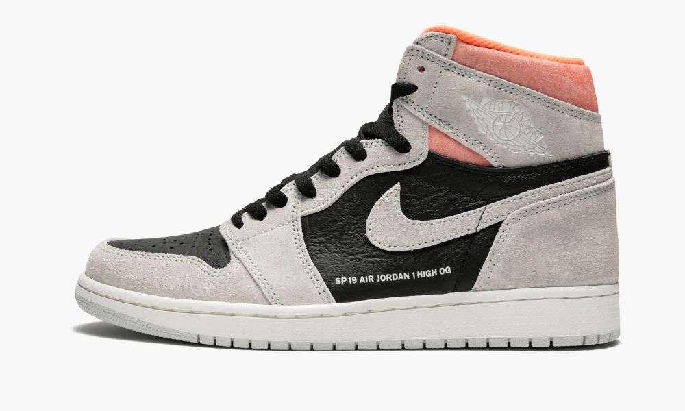 Nike Air Jordan 1 Retro High OG "Neutral Grey/Hyper Crimson" Moški Čevlji Črne Sive | Slovenija-8401976