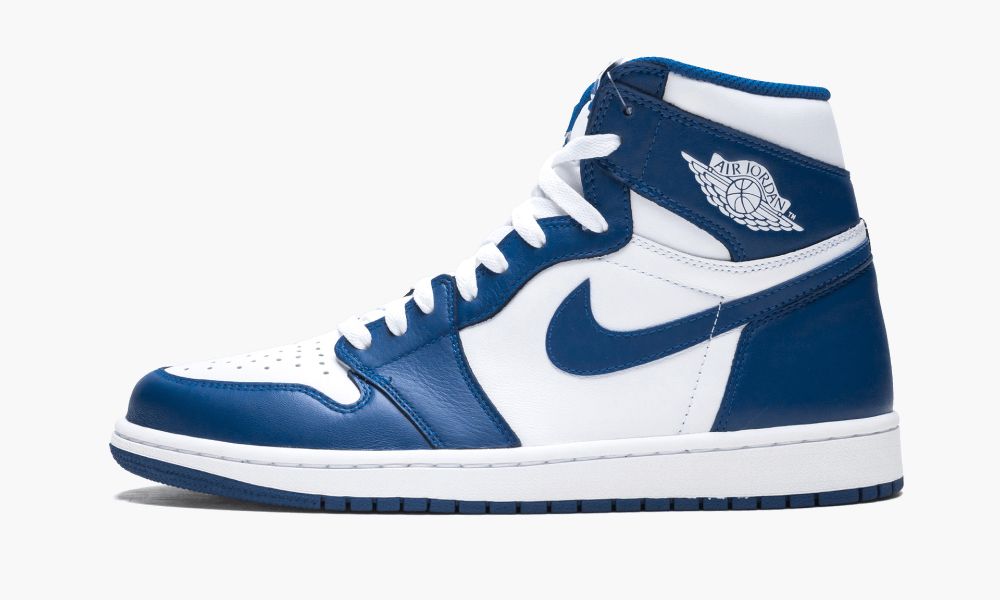 Nike Air Jordan 1 Retro High OG "Storm Blue" Moški Čevlji Bele Modre | Slovenija-5421703