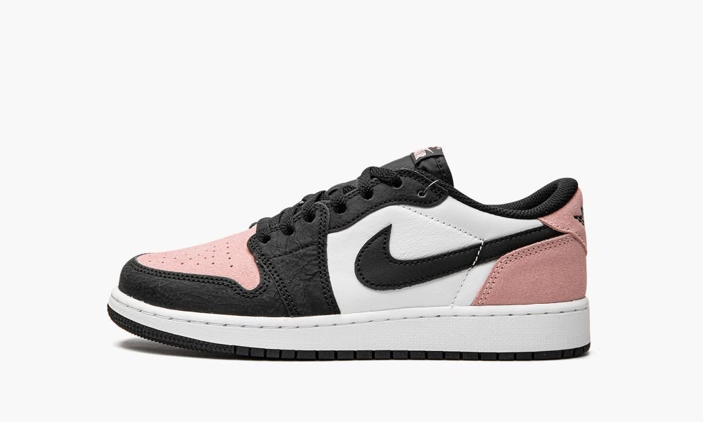 Nike Air Jordan 1 Retro Low OG GS "Bleached Coral" Otroški Čevlji Črne Koralne Roza Bele | Slovenija-0157629