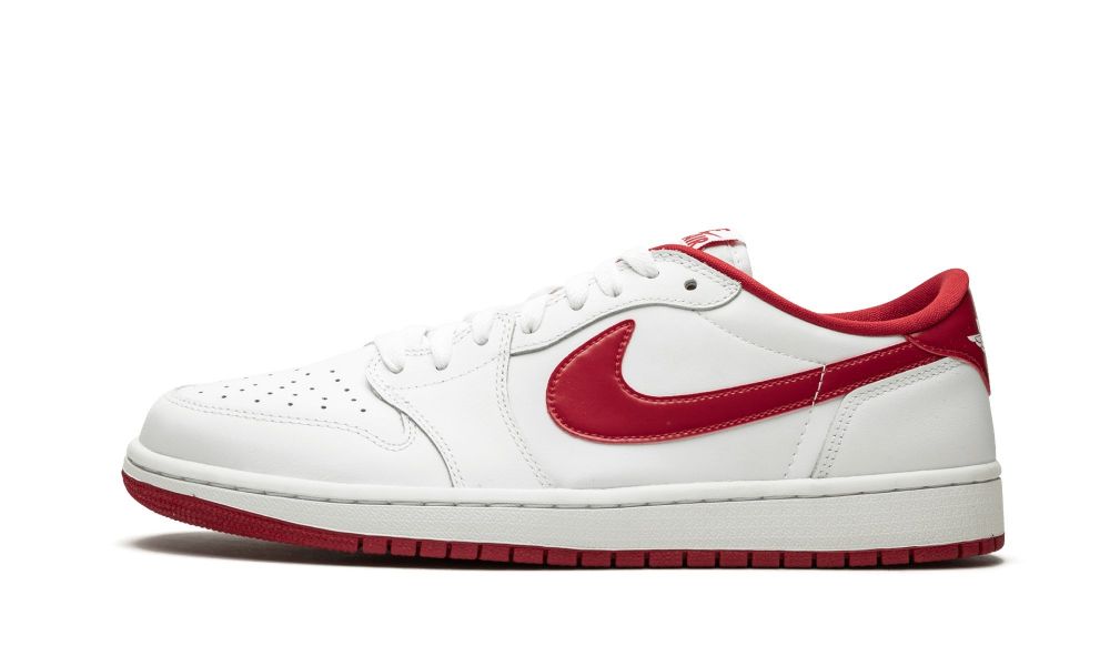 Nike Air Jordan 1 Retro Low OG "White / Varsity Red" Moški Čevlji Rdeče Bele | Slovenija-4873590