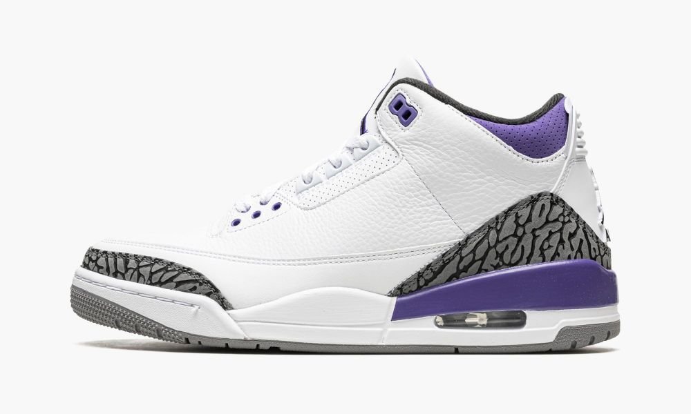 Nike Air Jordan 3 "Dark Iris" Moški Čevlji Črne Bele | Slovenija-7180532