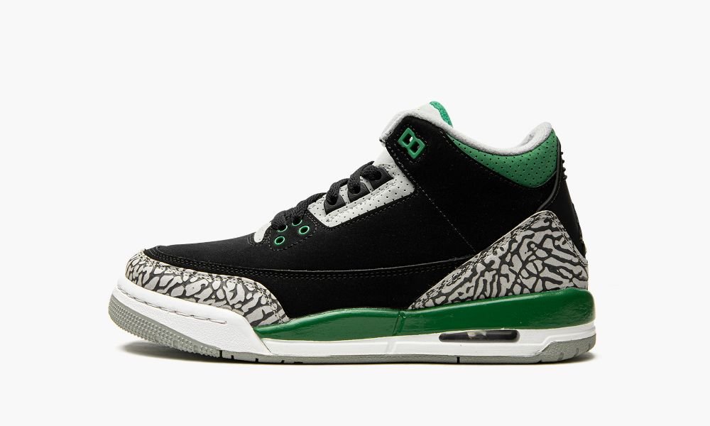 Nike Air Jordan 3 Retro GS "Pine Green" Otroški Čevlji Črne Sive Temno Zelene Sive | Slovenija-9763018