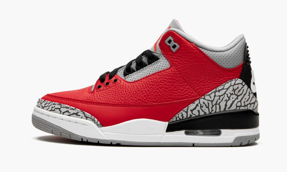 Nike Air Jordan 3 Retro "Red Cement/Unite" Moški Čevlji Črne Rdeče Sive | Slovenija-8071324