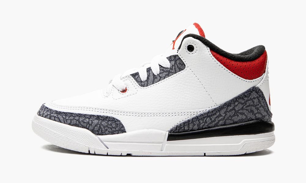 Nike Air Jordan 3 Retro SE PS "Fire Red Denim" Otroški Čevlji Črne Bele Rdeče | Slovenija-9078135