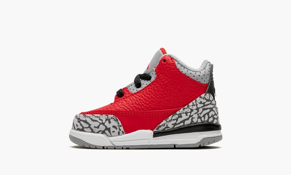 Nike Air Jordan 3 Retro SE TD "Unite/Red Cement" Otroški Čevlji Rdeče Sive | Slovenija-6734928