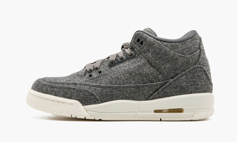 Nike Air Jordan 3 Retro Wool BG "Wool" Otroški Čevlji Bele Temno Sive | Slovenija-2584031