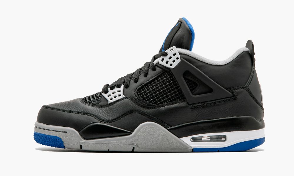 Nike Air Jordan 4 Retro "Alternate Motorsports" Moški Čevlji Črne Kraljevsko Modra Srebrne | Slovenija-3186942