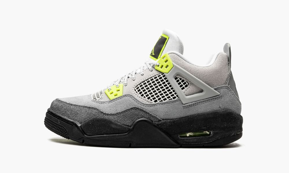 Nike Air Jordan 4 Retro GS "Neon" Otroški Čevlji Sive | Slovenija-1746850