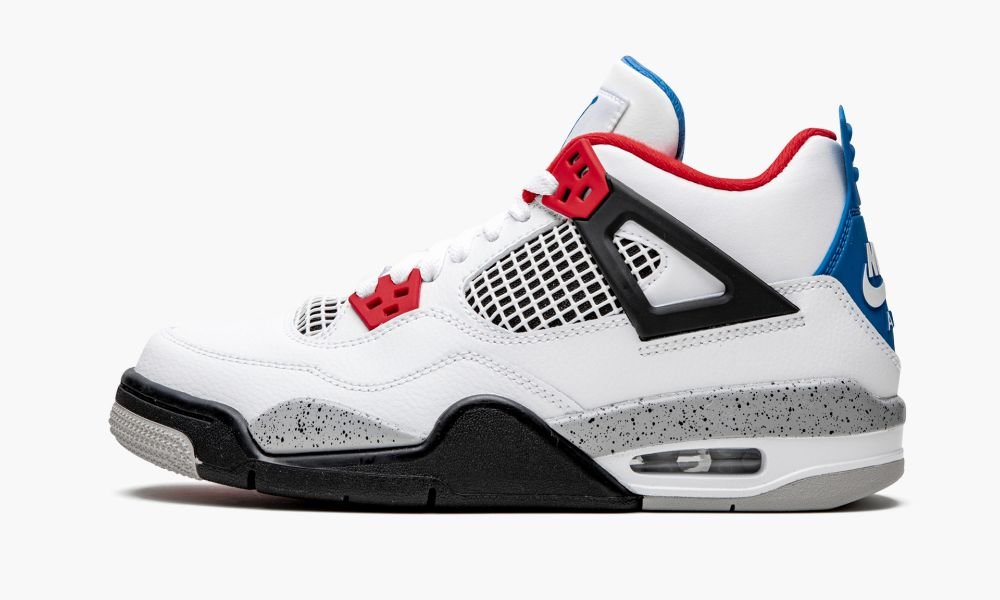 Nike Air Jordan 4 Retro GS "What The" Otroški Čevlji Črne Bele Modre Rdeče | Slovenija-0371659