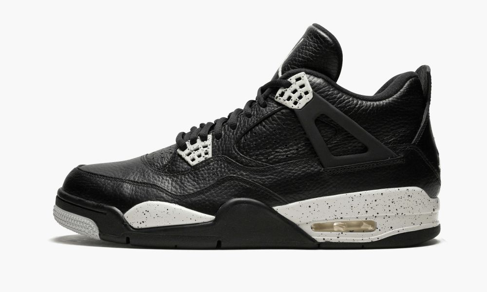 Nike Air Jordan 4 Retro LS "Oreo" Moški Čevlji Črne Sive | Slovenija-9503472