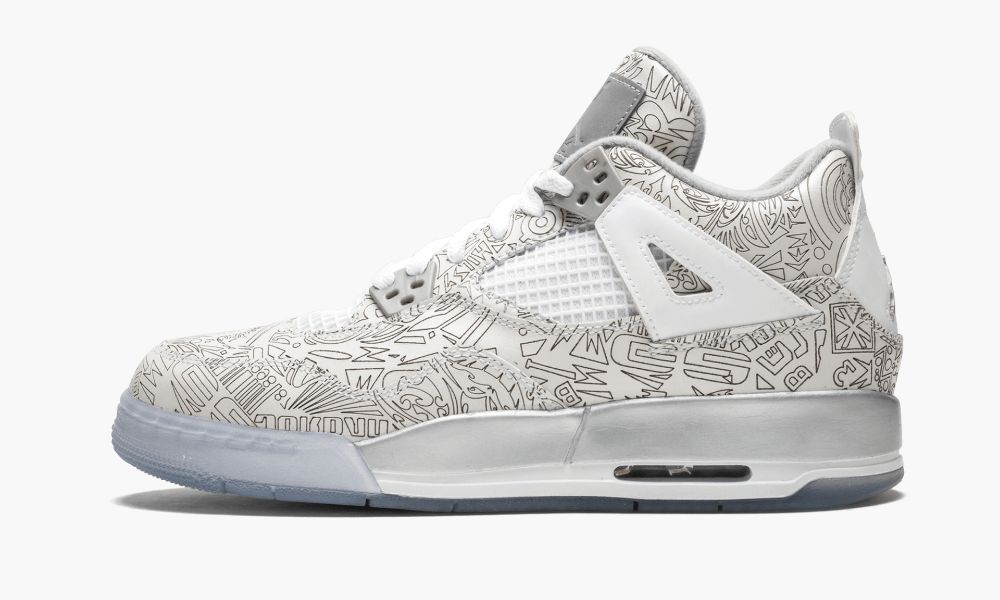 Nike Air Jordan 4 Retro Laser BG "30th Anniversary" Otroški Čevlji Bele Srebrne | Slovenija-8216453