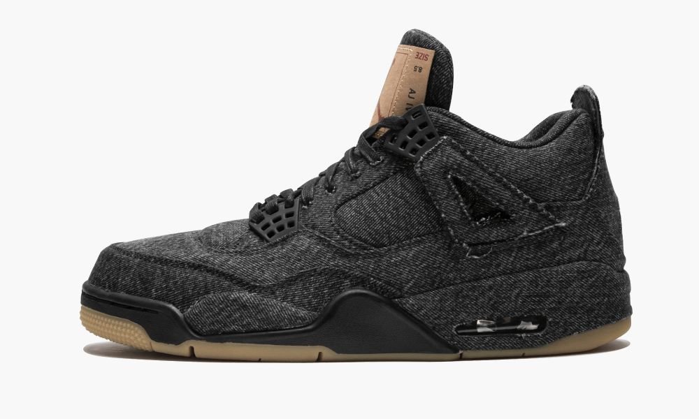 Nike Air Jordan 4 Retro Levis NRG "Black Levis" Moški Čevlji Črne | Slovenija-6271805