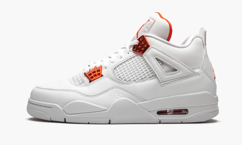 Nike Air Jordan 4 Retro "Metallic Pack - Orange" Moški Čevlji Bele Oranžne | Slovenija-2703164