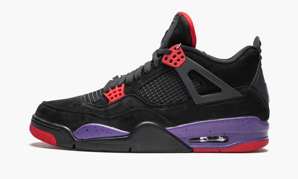 Nike Air Jordan 4 Retro NRG "Raptors" Moški Čevlji Črne Rdeče Vijolične | Slovenija-2846753