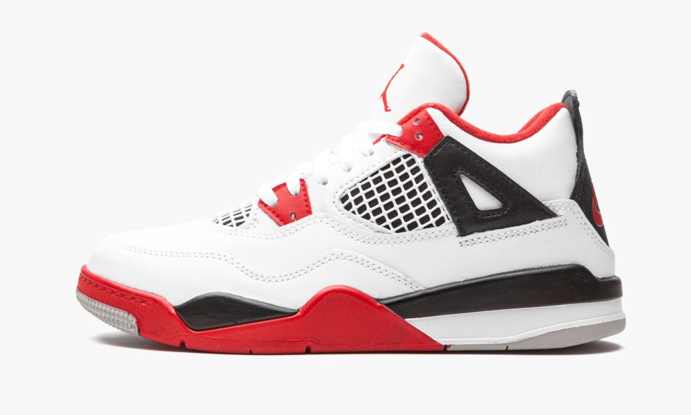 Nike Air Jordan 4 Retro (PS) "Fire Red 2020" Otroški Čevlji Rdeče Črne Bele Rdeče Sive | Slovenija-0938712