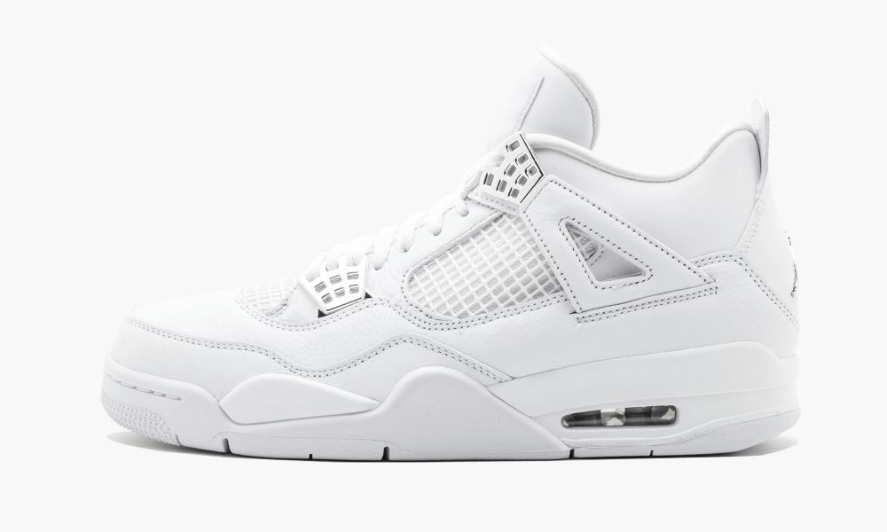 Nike Air Jordan 4 Retro "Pure Money" Moški Čevlji Bele Srebrne | Slovenija-4721965