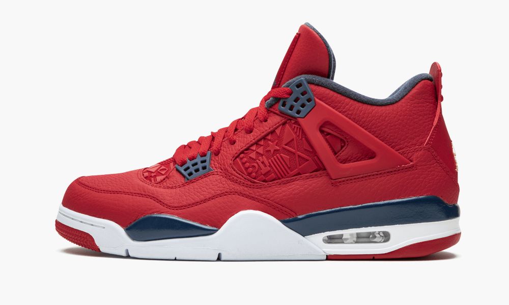 Nike Air Jordan 4 Retro SE "FIBA" Moški Čevlji Rdeče Obszidián Bele Zlate | Slovenija-7026953