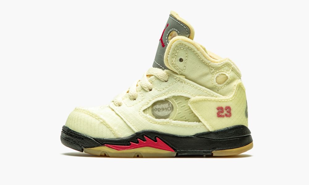 Nike Air Jordan 5 RETRO SP TD Otroški Čevlji Črne Rdeče | Slovenija-4538270