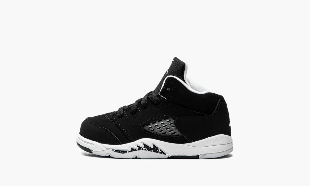 Nike Air Jordan 5 Retro TD "Oreo 2021" Otroški Čevlji Črne Bele | Slovenija-7514963