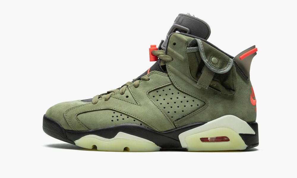 Nike Air Jordan 6 Retro "Cactus Jack - Travis Scott" Moški Čevlji Črne Zelene Olivno Zelene | Slovenija-3819657