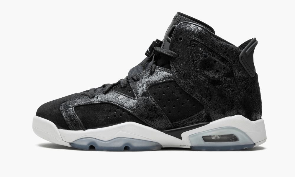 Nike Air Jordan 6 Retro PREM HC GG "Heiress - Black Suede" Otroški Čevlji Črne Rdeče Bele | Slovenija-0182536