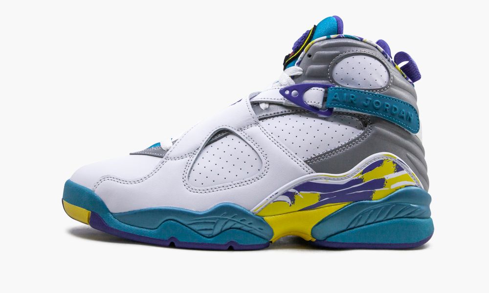 Nike Air Jordan 8 Retro "White Aqua" Ženske Čevlji Bele Rdeče Večbarvni | Slovenija-3706548